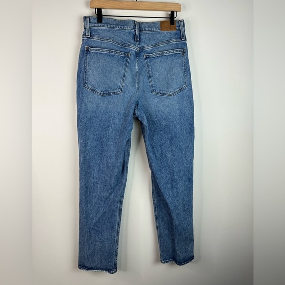 Madewell The Perfect Vintage Jean Striaght Leg Jeans Blue Denim 30 Tall - Picture 4 of 9